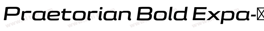 Praetorian Bold Expa字体转换